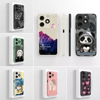 Чехол для Itel A50 A50C A60 A80 A06 P65 A18S S23 A05S Чехол для милой пухлой девушки высшего качества матовый мягкий тонкий силиконовый чехол против падения для телефонов Itel itel A50