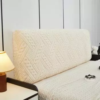 Чехол для изголовья кровати Full Queen Cal King Stretch Soft Bed Headboard Slipcover Stretch Solid Color Purproof Protector Cover Washable for Bed Bedroom Decor L1.2M(1.1M-1.3M) X H60cm