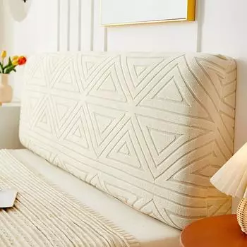 Чехол для изголовья кровати Full Queen Cal King Stretch Soft Bed Headboard Slipcover Stretch Solid Color Purproof Protector Cover Washable for Bed Bedroom Decor L120cm X H50-60cm
