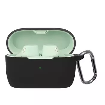 Чехол для Jabra Elite 4 Active Совместим с Elite 4 Active Оснащен крючком для предотвращения потери Легкий Ударопрочный Ударопрочный Мягкий силикагель чёрный