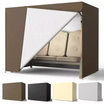 Чехол для качелей на открытом воздухе, большой чехол для сиденья качелей, водонепроницаемый, устойчивый к ультрафиолетовому излучению, защита для мебели и гамака 220 X 125 X 170 220 X 125 X 170cm чёрный