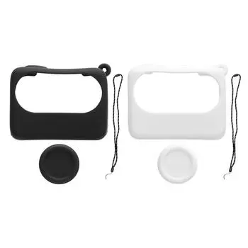 Чехол для камеры GO 3S, силиконовый чехол для зарядки камеры, защитный чехол, крышка объектива и шнурок для подвешивания Black