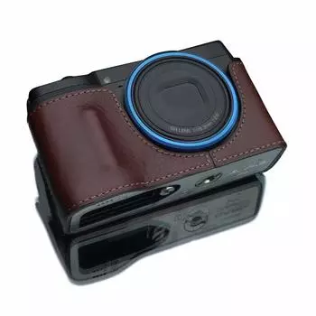 Чехол для камеры из натуральной кожи коричневого цвета для GARIZ RICOH GR III HG-GRIIIBR