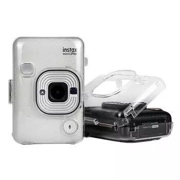 Чехол для камеры мгновенной печати Fujifilm instax mini LiPlay, прозрачный защитный чехол, прозрачный чехол для камеры с ремешком, ударопрочный, легкий и тонкий защитный чехол