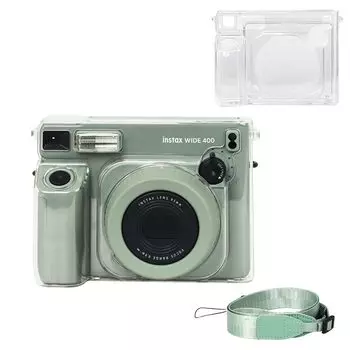 Чехол для камеры Rieibi, прозрачный чехол для камеры мгновенной печати Fujifilm Instax Wide 400, прозрачный защитный чехол для Instax Wide 400, защитный чехол для Instax с