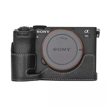 Чехол для камеры SIUTATDSH из серебристой коровьей кожи, подходит для Sony, Sony A7C2, a7cii, a7c mark2, чехол-вкладыш, камера с защитой от землетрясений, может быть установлена на аккумуляторе.