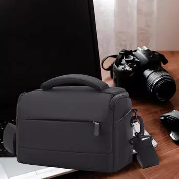 Чехол для камеры со съемным ремешком для удобства транспортировки серый