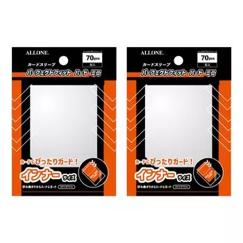 Чехол для карт Allone Perfect Fit Hard Mini 60 x 87 мм 70 штук Набор из 2 штук 1-й слой Защищает карты от царапин и грязи Обычный чехол Прозрачный Торговля