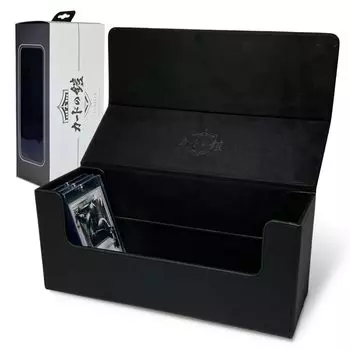 Чехол для карт Card Armor Deck Case 500 листов с магнитным загрузчиком, совместимый с Pokeka One Piece Duema Sunista (черный)