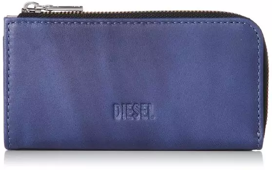 Чехол для карт из кожи наппа с кольцом для ключей X08165P0550 UNI Blue T6033 [Diesel] женский синий