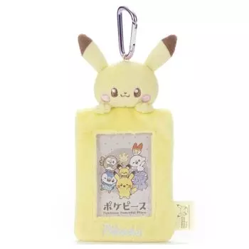 Чехол для карт Poke Piece Plush, мягкая игрушка Пикачу, высота 14 см, прибл.