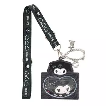 Чехол для карт Shobido Twin Idol Series с шейным ремешком Sanrio SA46505 [Shobido] Kuromi