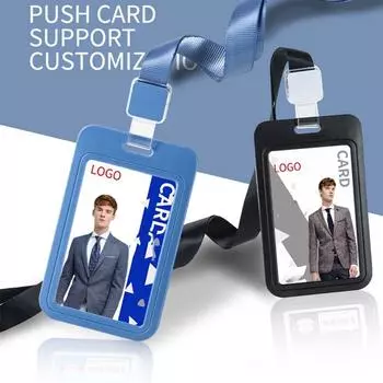 Чехол для карточек Card Bus Simple Card Case Вертикальный чехол для карточек Держатель для карточек с ремешком Горизонтальный протектор для карточек black-Vertical