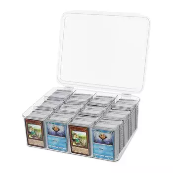 Чехол для карточек HG CHASING TRIBE, новейший прозрачный чехол для хранения карточек большой емкости на 2800 штук, магнитный загрузчик, ПЭТ, устойчивый материал