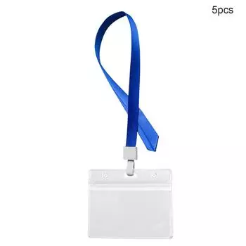 Чехол для карты, держатель для удостоверения личности, водонепроницаемый чехол из ПВХ с веревкой для подвешивания