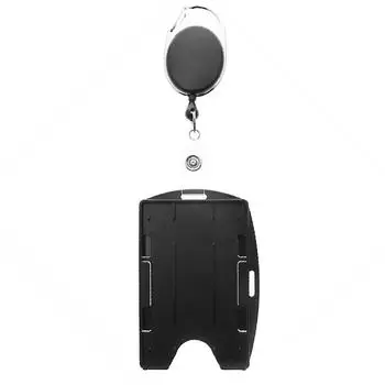 Чехол для карты, водонепроницаемый, подвесной чехол для бейджа, портативный пластиковый держатель для карты на пояс с ремешком