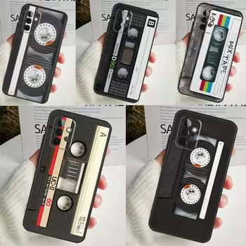 Чехол для кассеты Mix Tape для Samsung Galaxy A34 A35 A14 A15 A25 A53 A33 A13 A52 A32 A12 A51 A71 A54 A55 Samsung A51 4G