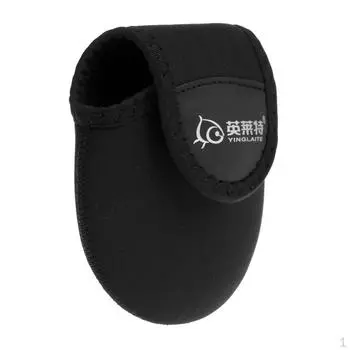 Чехол для катушки колеса, сумка для рыбалки на приманку, защитный чехол, черный