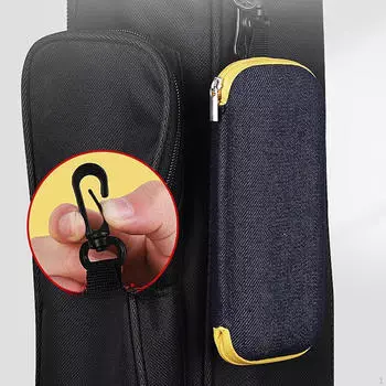 Чехол для казу Сумка для переноски музыкального инструмента Молния Компактный Легкий Органайзер-кошелек для