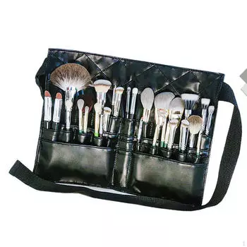 Чехол для кистей для макияжа с ремнем, органайзер с несколькими карманами, регулируемый ремень для моды
