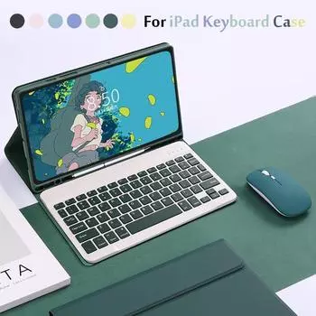 Чехол для клавиатуры iPad для iPad 10,2 9/8/7th Pro 11 2021 2020 2022 10,9 Air 5 4 3 2 2017 9,7 5/6th Pro 10,5 Mini 6 5 4 чехол