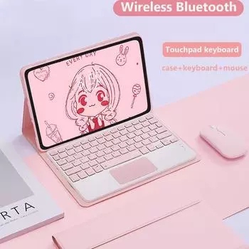 Чехол для клавиатуры Lenovo Tab P12 12,7 дюймов 2023 M10 Plus 3rd 10,6 Pro 11,2 2nd Plus 11,5 P11 Pro 11,5 Plus 11 дюймов, кожаный чехол с тачпадом и клавиатурой Tab P11 Pro 2nd 11.2 зелёный