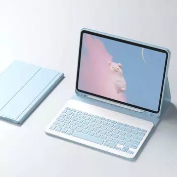 Чехол для клавиатуры Pro11 Bluetooth с гнездом для ручки, магнитный силиконовый чехол с полным покрытием и кожаным чехлом для планшета, 2020 г. pro11 (2018-22)