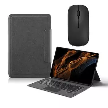 Чехол для клавиатуры Samsung Galaxy Tab S8 Ultra / S9 Ultra 14,6 дюйма с защитой Bluetooth-клавиатуры Samsung Tab S8 Ultra 14.6 чёрный