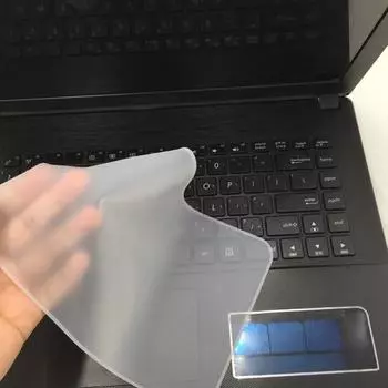 Чехол для клавиатуры Ультратонкая приятная на ощупь силиконовая универсальная пленка для клавиатуры для ноутбука 13-14 inch