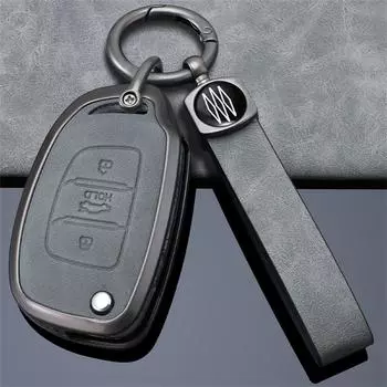Чехол для ключа автомобиля Чехол для Hyundai Tucson Sonata Ix35 Ix25 I20 Creta Santa Fe GLS SPORT Elantra Reina Чехол для ключа Чехол Fob i30 creta серый