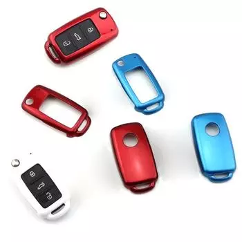 Чехол для ключа автомобиля из АБС-пластика для Volkswagen VW Polo Passat B5 Golf4 5 6 Jetta Tiguan Golf CrossFox Plus Eos Scirocco белый