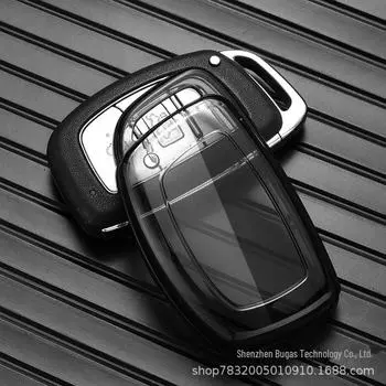 Чехол для ключа Beijing Hyundai для Mingtu, ix35, ix25, Langdong, Lingdong, Tucson, Sonata 9, Reina — прозрачная сумка Modern A-Black Transparent Key Cover прозрачный/чёрный