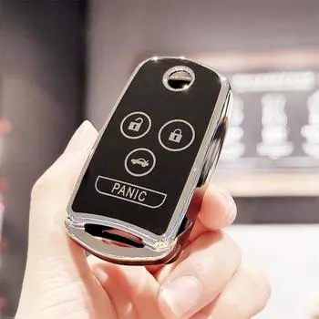 Чехол для ключа-брелока для Acura для Honda Accord Acura MDX Acura RDX Acura TL Acura TSX Acura ZDX чёрный