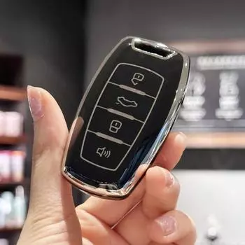 Чехол для ключа-брелока для Haval для H6 2022 2023, защитный чехол для ключа от падения, автомобильные аксессуары чёрный