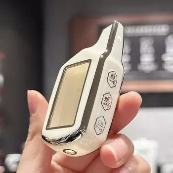 Чехол для ключа-брелока Starline B9 B91 B6 B61 A91 A61 V7 Русская двухсторонняя версия ЖК-сигнализация чехол для ключа чёрный