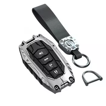 Чехол для ключа Чехол для ключа Toyota Exclusive Metal Accessories Car Prius Crown Sport 4 (Серебро, Пуговицы)