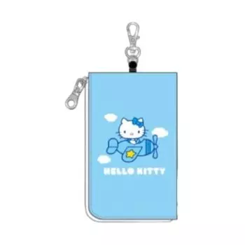 Чехол для ключа, чехол для пропуска, катушка для пропуска, синий Hello Kitty BLKT-008