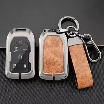 Чехол для ключа Chevrolet/GMC Suburban - стильная сумка-брелок для ключей от автомобиля для импортных моделей Type A - Rope чёрный