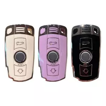 Чехол для ключа для BMW 1 3 5 7 серии CAS3 X5 X6 Z4 E90 E91 E92 E60 чехол для автомобильного ключа аксессуары для защиты ключей чехол из ТПУ белый