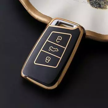 Чехол для ключа для Volkswagen Golf 7/8, Sagitar, Bora D — подходит для старых моделей 6 и 7 поколений null белый