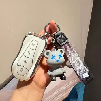 Чехол для ключа Geely Boyue Pro/Xingyue S с пряжкой — модный защитный чехол