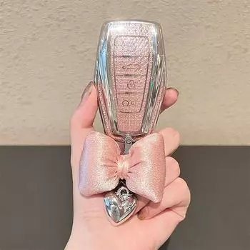 Чехол для ключа Geely для моделей Emgrand S, Boyue L, Xingyue, Xingrui, Binyue и Binrui 2023 года — элегантный женский автомобильный аксессуар E type single shell