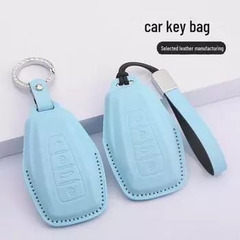 Чехол для ключа Geely Emgrand для Xingrui, Xingyue L, Binrui Cool, Boyue, Binyue и GS - кожаный чехол для мужчин и женщин Geely A-type + diamond buckle