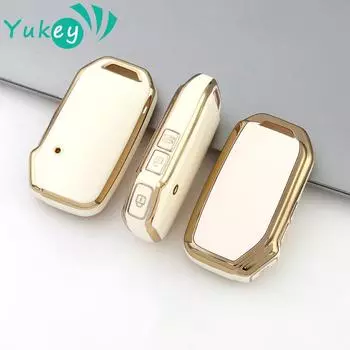 Чехол для ключа из ТПУ для Kia K5 Gtline Sportage Telluride Seltos NIRO Forte Sorento 2023 2024 Аксессуары чёрный