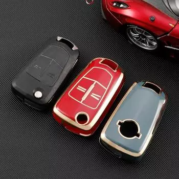 Чехол для ключа из ТПУ, откидная оболочка для брелока, защитный чехол для ключа от машины с полной защитой для Vauxhall/Opel/Astra J/Corsa D/Insignia/Vectra C белый