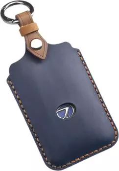 Чехол для ключа-карты Lexus Чехол для ключа-карты NX UX LS ES GS IS RC HS RX CT LX Чехол для смарт-ключа LEXUS [smasol] (Натуральная кожа/ключ-карта, синий)