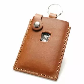 Чехол для ключа-карты Toyota из натуральной кожи для типа Crown [Kakuchaya] (Верблюд Б)