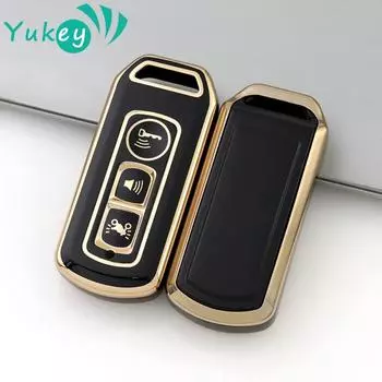 Чехол для ключа мотоцикла из ТПУ для Honda PCX 150 для гибрида для X-ADV для SH125 для SH300 для Forza 300 для Forza 125 2016 - 2018 чёрный