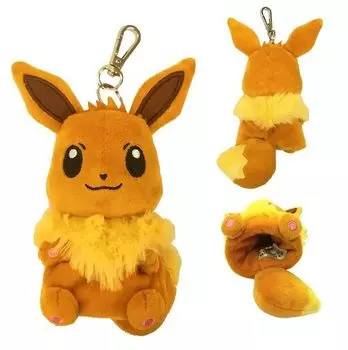 Чехол для ключа Pocket Monster Plush Eevee PMKC1420 Brown Pokmon коричневый