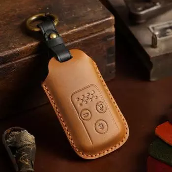 Чехол для ключа ручной работы из кожи Crazy Horse для Honda Accord